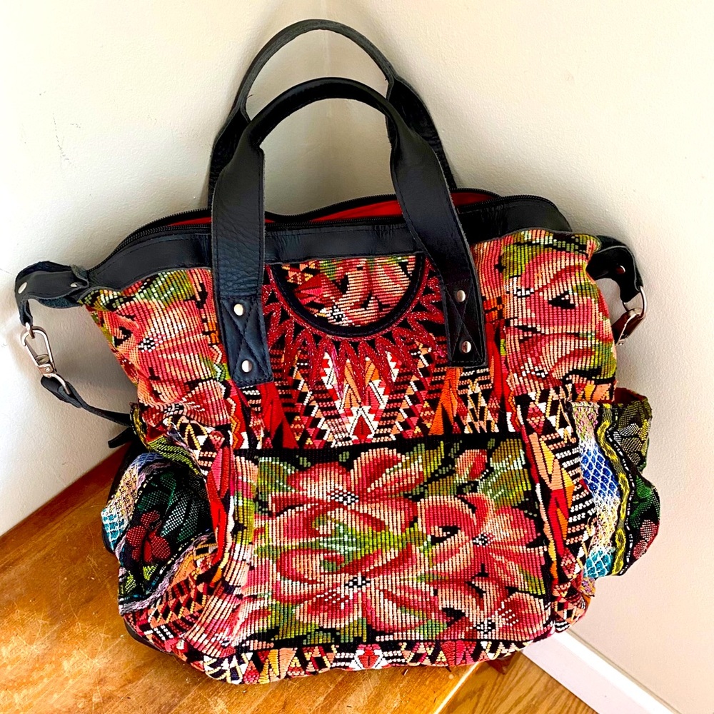 Nena & Co OOAK Handmade Guatemala Backpack Bag